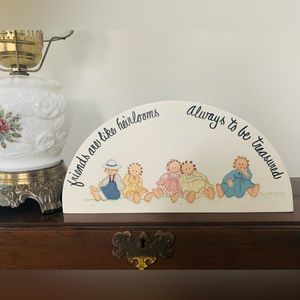 Sweet Raggedy Ann Doorway Wooden Sign
